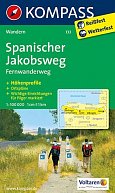 Spanischer Jakobsweg, Fernwanderweg 1:100 000 / turistická mapa KOMPASS 133