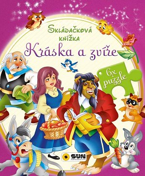 Kráska a zvíře - Skládačková knížka