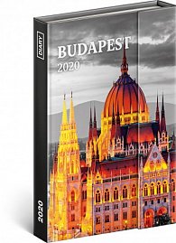 Diář 2020 - Budapešť - týdenní, magnetický, 11 × 16 cm