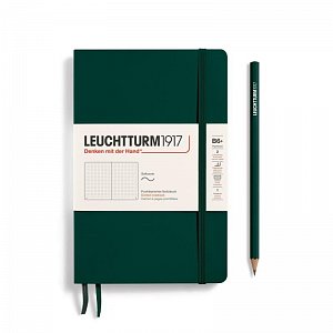 Leuchtturm1917 Zápisník Forest Green Softcover B6+ tečkovaný