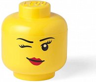 Úložný box LEGO hlava (velikost L) - whinky