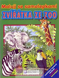 Zvířátka ze zoo - Maluji se samolepkami