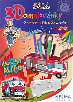 3D omalovánky Hasičské auto