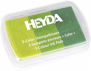 HEYDA Razítkovací polštářek - 3 odstíny zelené