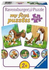 Puzzle Zvířátka na dvoře 2x9 dílků