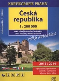 Česká republika 1:200 000, velký autoatlas 2013/2014