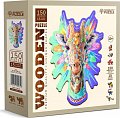 Dřevěné puzzle Elegantní žirafa 150 dílků