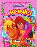Růžový samolepkový příběh - Poníci a koníci