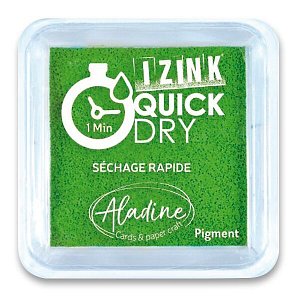 Razítkovací polštářek IZINK Quick Dry rychleschnoucí - zelený