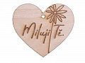 Dřevěné srdíčko "Miluji tě"