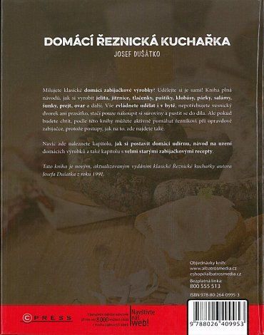 Náhled Domácí řeznická kuchařka - Tradiční recepty z vepřového, hovězího a skopového