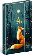 NOTIQUE Týdenní magnetický diář Liška 2026, 13 x 21 cm