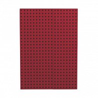 Zápisník Paper-Oh Quadro Red on Black B5 linkovaný