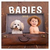 Kalendář poznámkový 2018 - Babies – Věra Zlevorová, 30 x 30 cm