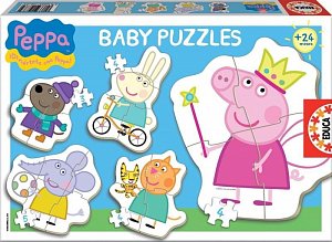 Trefl Puzzle Baby Prasátko Peppa 5v1 (3-5 dílků)