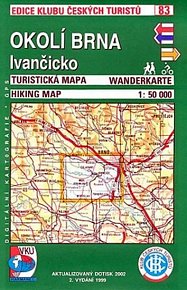 KČT 83 Okolí Brna, Ivančicko / turistická mapa