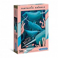 Puzzle Fntastic Animals 500 dílků Narwhal