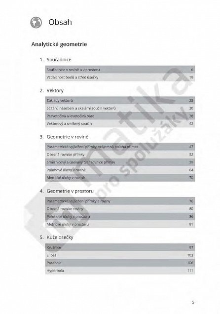 Náhled Matika pro spolužáky: Analytická geometrie (pracovní sešit)