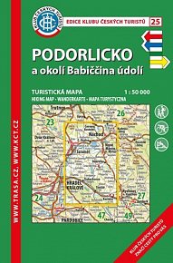 KČT 25 Podorlickoa okolí Babiččina údolí 1:50 000/turistická mapa