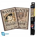 One Piece Set plakátů - Wanted Luffy & Ace 2 ks