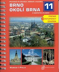 Brno, okolí Brna s mapovým atlasem / Průvodce po Čechám, Moravě a Slezku 11 (kroužková vazba)