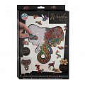 Dřevěné puzzle - Slon 132 dílků