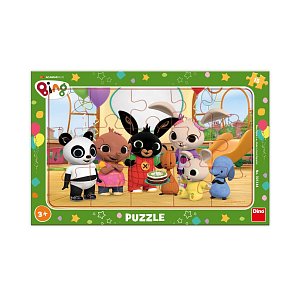 Puzzle v rámu Bing ve školce 15 dílků