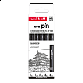 UNI PIN Classic, sada linerů, 5 ks, (0,1 mm/ 0,3 mm/ 0,5 mm/ 0,7 mm/ 0,9 mm), černá