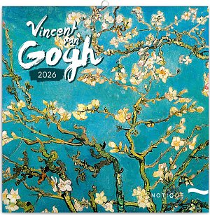 NOTIQUE Poznámkový kalendář Vincent van Gogh 2026, 30 x 30 cm