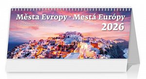 Kalendář 2026 - Města Evropy/Mestá Európy - stolní