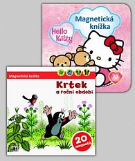 Balíček 2ks Magnetická knížka Hello Kitty + Krtek a období