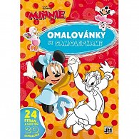 Minnie - Omalovánky A4 se samolepkami