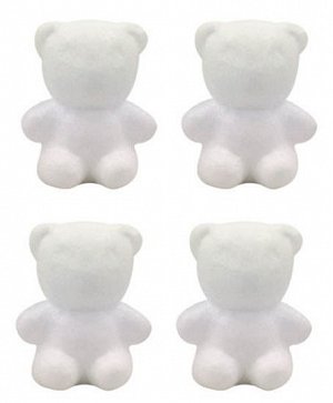 Dílky z polystyrenu medvídci 5 cm (4 ks)