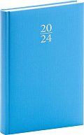 Diář 2024: Capys - modrý, denní, 15 × 21 cm