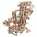 3D dřevěné mechanické puzzle - Kuličková dráha řetězová