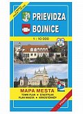 Prievidza Bojnice Mapa mesta Town plan Stadtplan Plan miasta Várostérkép