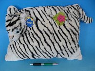 Plyšový polštářek Bílý tygr 40x30 cm