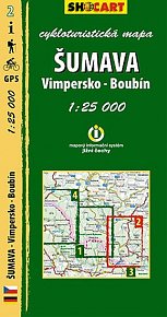 Šumava - Vimpersko, Boubín - cykloturistická mapa č. 2 /1:25 000