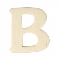 Dřevená písmenka, 4 cm, B