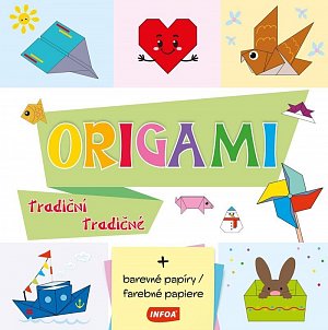 Origami tradiční / tradičné (+ barevné papíry / farebné papiere)