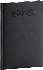 Diář 2023: Aprint - černý, týdenní, 15 × 21 cm