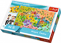 Puzzle 44 dílků Vzdělávácí Mapa Česka