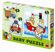 Dino baby puzzle autíčka
