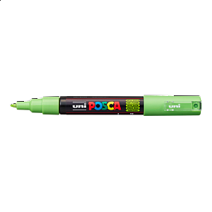 Posca akrylový popisovač PC-1M, 0,7 - 1 mm, zelené jablko (s extra tenkým hrotem)