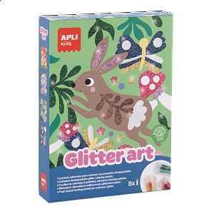 APLI edukační hra s glittery - Glitter Art, 5+