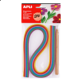 APLI quilling sada - papírové proužky s rolovacím nástrojem mix barev 120 ks