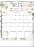 NOTIQUE Nástěnný plánovací kalendář Květy 2025, 30 x 34 cm