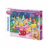 Puzzle 3D Princezny 104 dílků