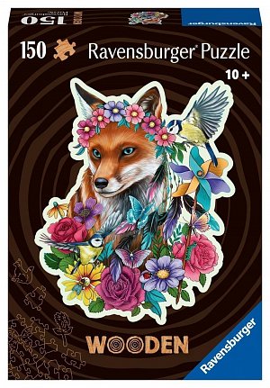 Puzzle Barevná liška 150 dílků (dřevěné)