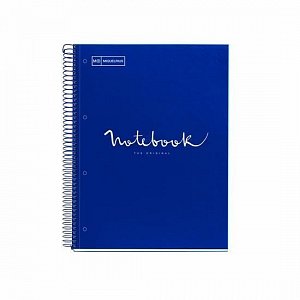MIQUELRIUS poznámkový blok Emotions, A4, 80 listů, 90g, linkovaný, karton, modrý